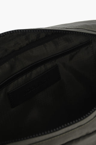 Borsa a Tracolla in Nylon a Quadri Ripstop
