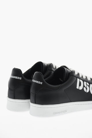 Leather Low-Top Sneakers BOXER with Contrast Details