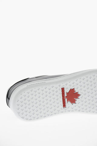 Leather Low-Top Sneakers BOXER with Contrast Details