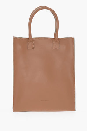 Borsa Tote in Pelle a Tinta Unita