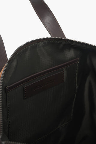 Borsa Tote Camouflage con Manici in Pelle