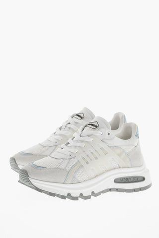 Sneakers Basse RUN DS2 in Pelle e Tessuto