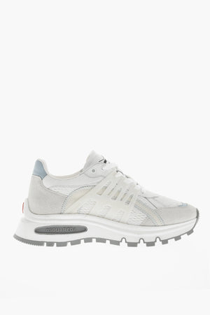 Sneakers Basse RUN DS2 in Pelle e Tessuto
