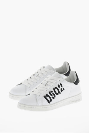 Sneakers Basse BOXER in Pelle con Dettagli a Contrasto