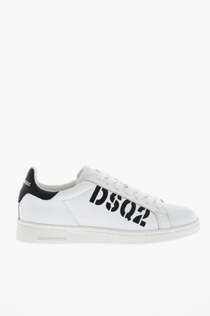 Sneakers Basse BOXER in Pelle con Dettagli a Contrasto