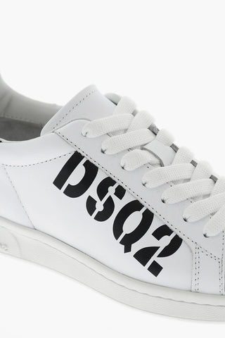 Leather Low-Top Sneakers BOXER with Contrast Details