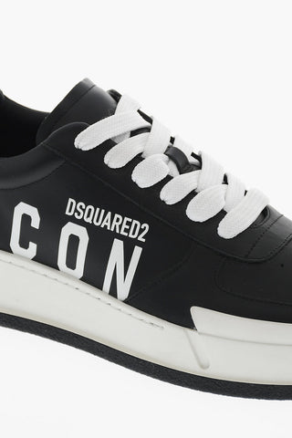 ICON Leather Low Top Sneakers CANADIAN with Contrasting Logo