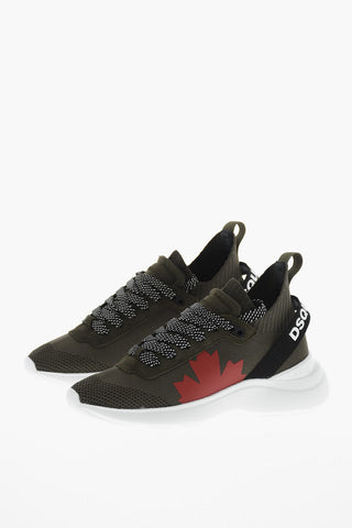 Technical Fabric Low-Top Sneakers FLY with Contrast Details