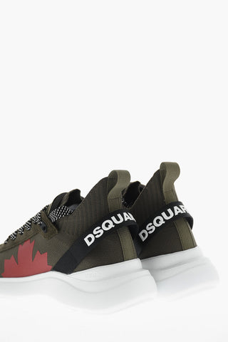 Technical Fabric Low-Top Sneakers FLY with Contrast Details