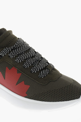 Technical Fabric Low-Top Sneakers FLY with Contrast Details