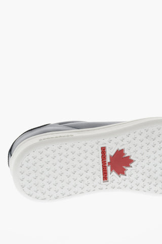 Leather Low-Top Sneakers BOXER with Printed Logo