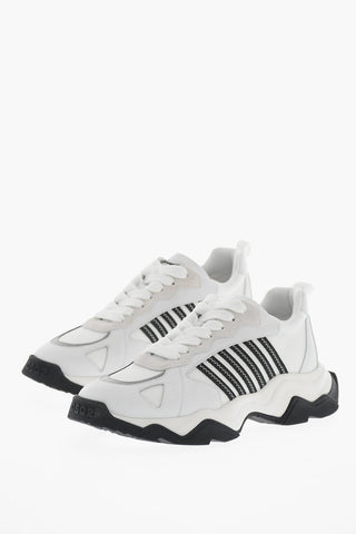 Low-Top-Sneaker WAVE aus Leder und Textil