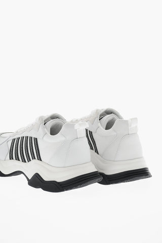 Low-Top-Sneaker WAVE aus Leder und Textil