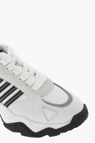 Low-Top-Sneaker WAVE aus Leder und Textil