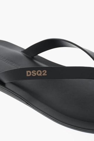 Einfarbige Zehensandalen aus Leder