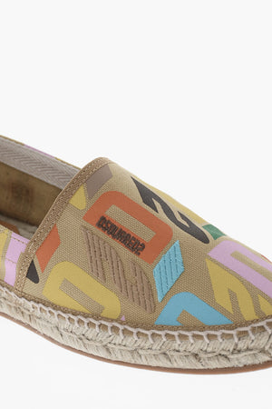 Espadrilles aus Canvas mit Allover-Monogramm