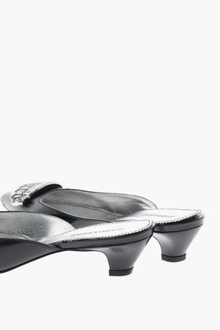 Leather Pointed Mules GOTHIC DSQUARED With 3.5cm Heel