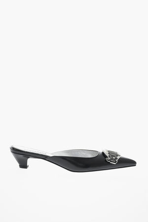 Leather Pointed Mules GOTHIC DSQUARED With 3.5cm Heel