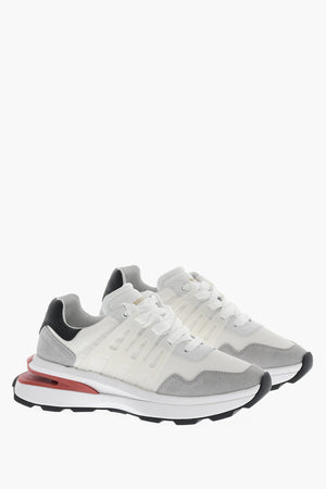 Sneakers Basse SLASH in Camoscio e Tessuto