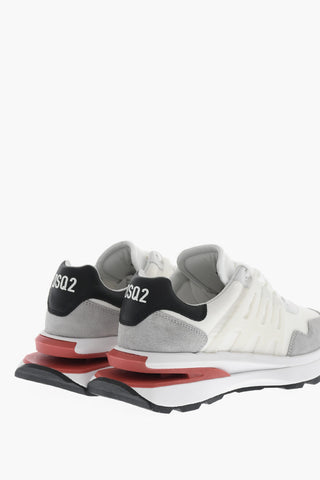 Sneakers Basse SLASH in Camoscio e Tessuto