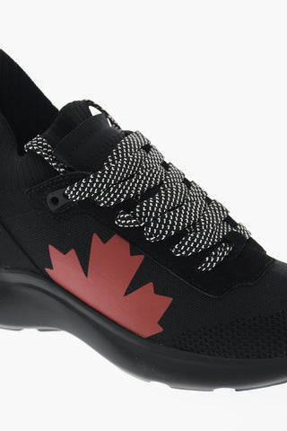 Technical Fabric Low-Top Sneakers FLY with Contrast Details