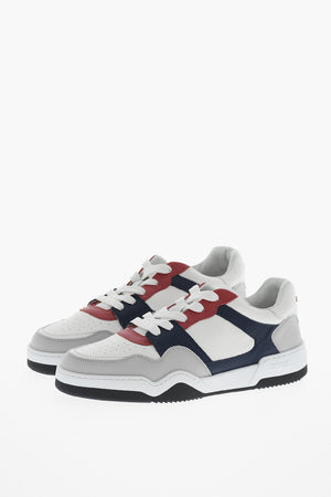 Hammered Leather Low-Top Sneakers SPIKER