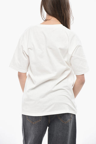 Baumwoll-T-Shirt mit Rundhalsausschnitt CHEZ VALENTINO mit gedrucktem Logo