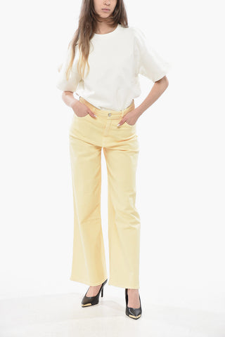 5-Pocket Wide-Leg Cotton Pants