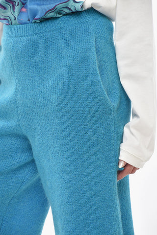 Shorts in Misto Mohair con Elastico in Vita