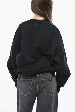Rundhals-Sweatshirt PARIS Aus Gebürsteter Baumwolle