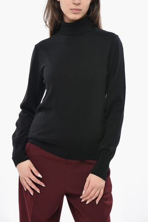Rollkragenpullover aus Wolle