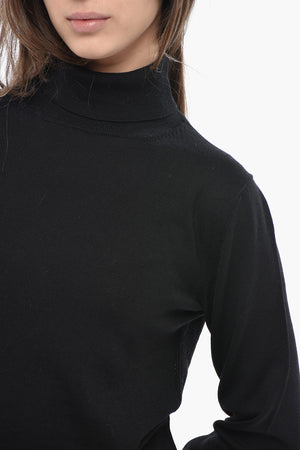 Rollkragenpullover aus Wolle