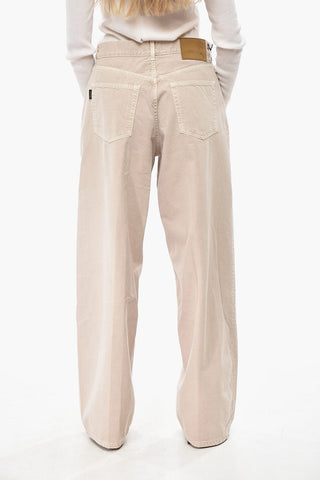 Cotton Palazzo Jeans with 28cm Belt Loops