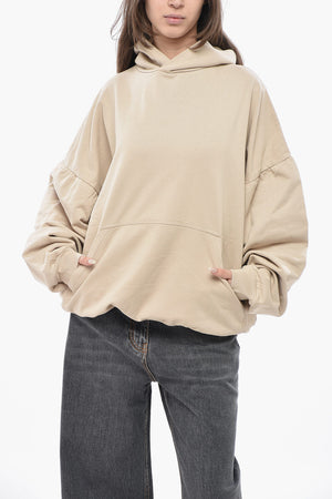 Cotton Hoodie with Rhinestone Logo