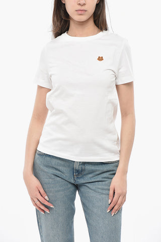 Cotton Crewneck T-Shirt TIGER CREST
