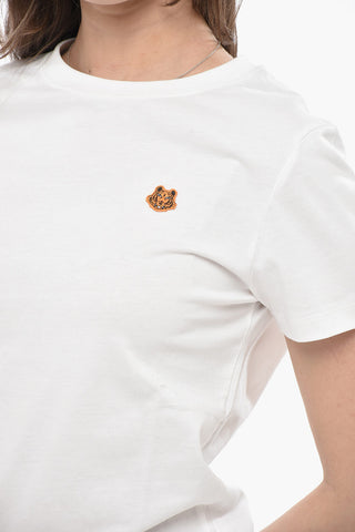 Cotton Crewneck T-Shirt TIGER CREST