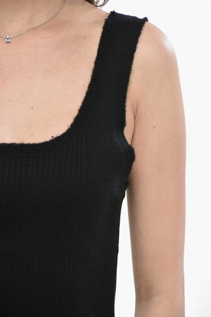 Tanktop VARIGATED aus Rippen-Cashmere-Mix