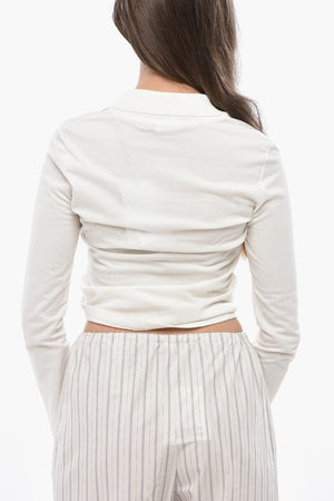 Polo Cropped Fit TWIST aus Baumwollpiqué