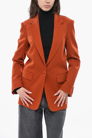Blazer aus Woll-Twill mit Pattentaschen