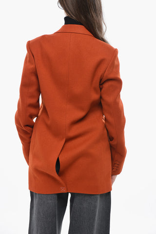 Wool-Twill Blazer with Flap Pockets