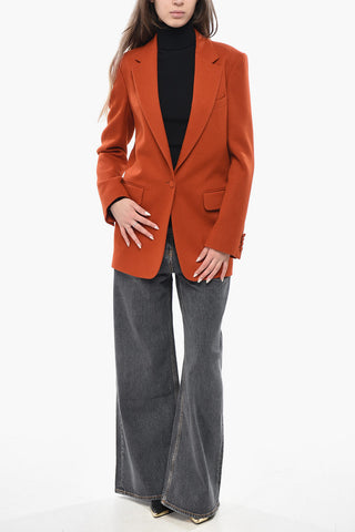 Blazer aus Woll-Twill mit Pattentaschen