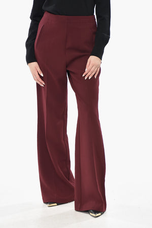 Pantaloni Palazzo in Viscosa Stretch