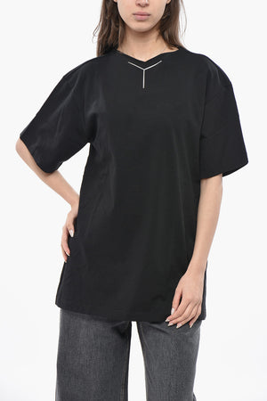 Oversized-T-Shirt aus Baumwolle mit Logo-Detail