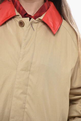JUN TAKAHASHI FRAGMENT Padded Coat with Contrast Collar