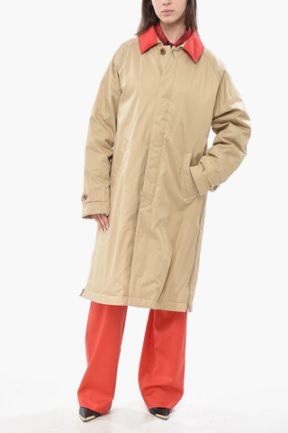 JUN TAKAHASHI FRAGMENT Padded Coat with Contrast Collar