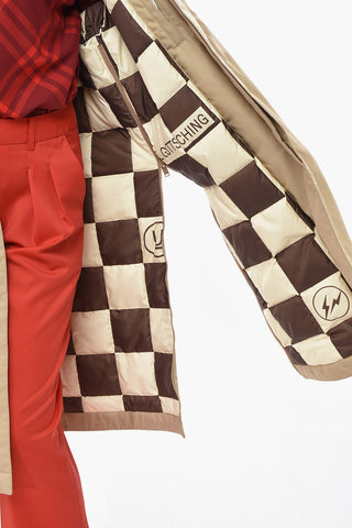 JUN TAKAHASHI FRAGMENT Padded Coat with Contrast Collar