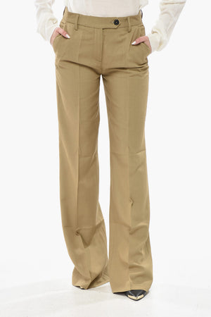 Pantaloni Bootcut BIANCA in Misto Lino