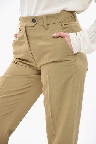 Linen Blend Bootcut Pants BIANCA