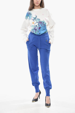 Cashmere-Blend Joggers with Cuffs