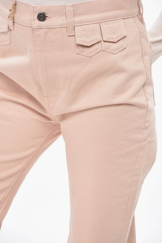 Pantaloni Multitasca in Cotone a Gamba Dritta
